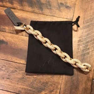 Jcrew Classic Pave Link Bracelet.